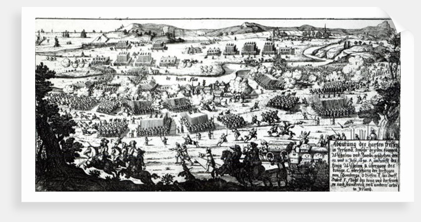 The Battle of the Boyne, c.1690 by German School