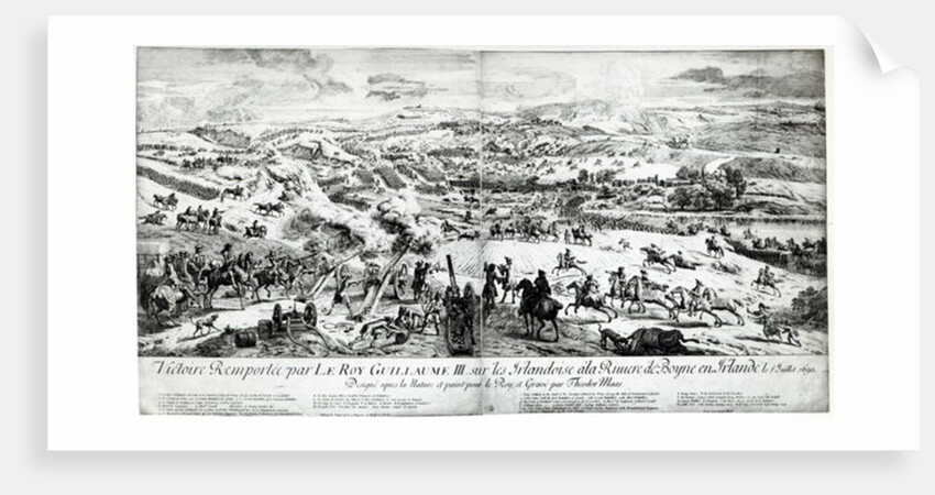 The Battle of the Boyne, c.1690 by French School