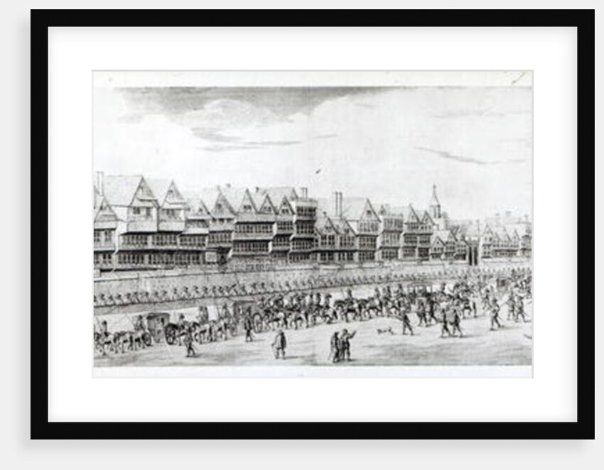 The Procession of Marie de Medici along Cheapside, 1638. by English School