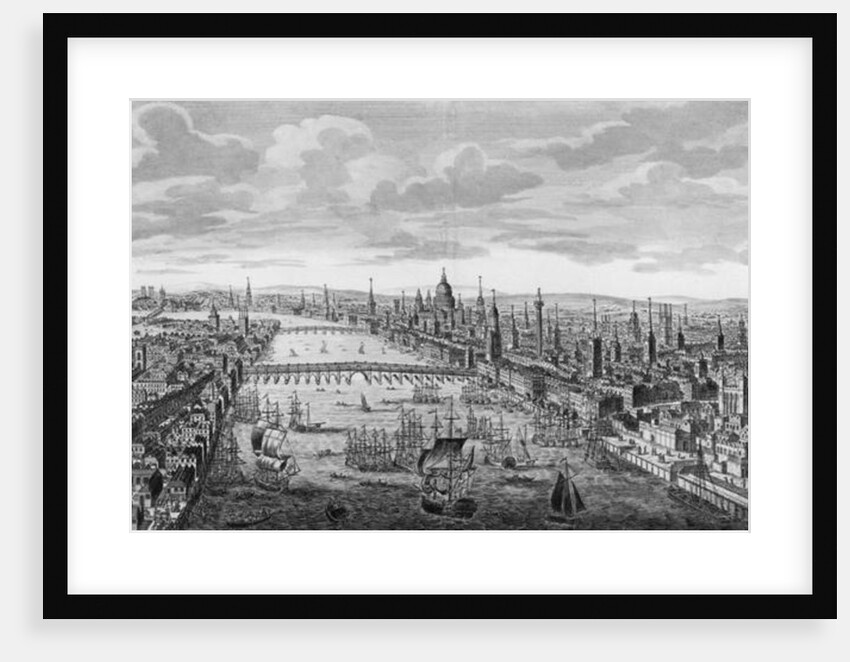 A General View of the City of London next to the River Thames, c.1780 by English School