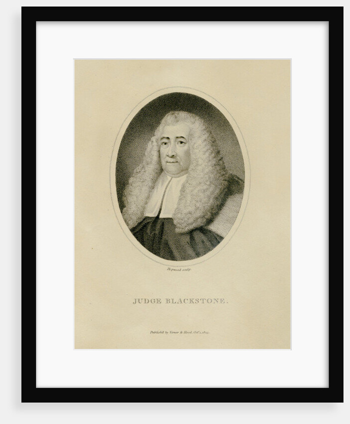 Judge Blackstone, c.1800 by English School