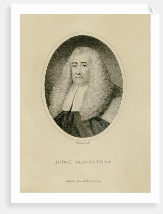 Judge Blackstone, c.1800 by English School