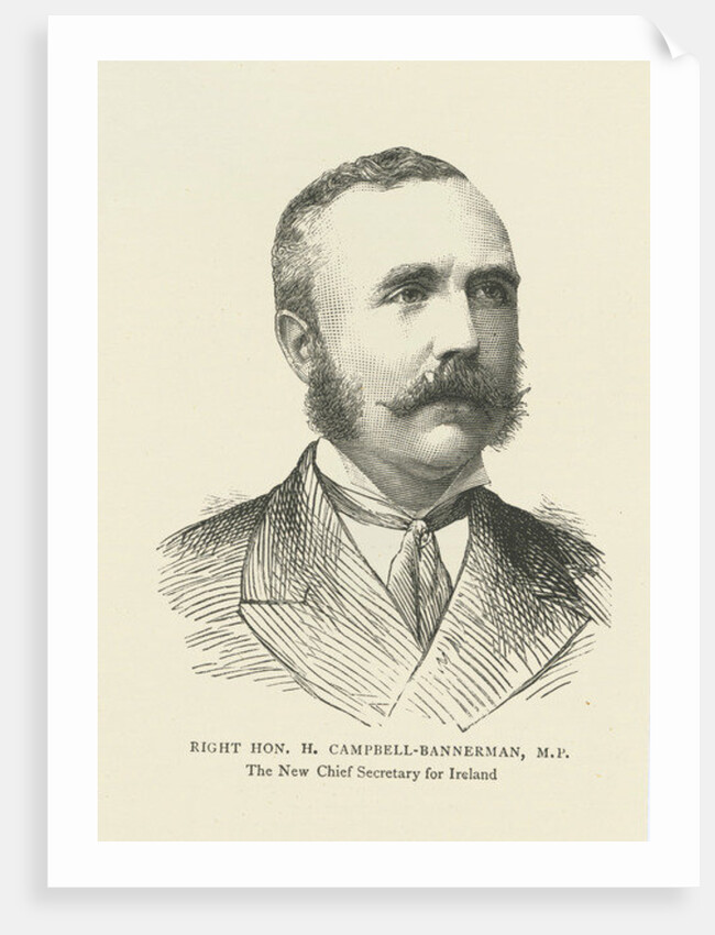 Henry Campbell-Bannerman as Chief Secretary for Ireland by English School