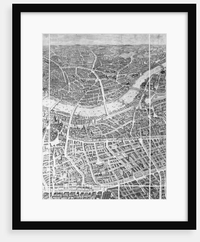 Balloon View of London, 1851 by English School