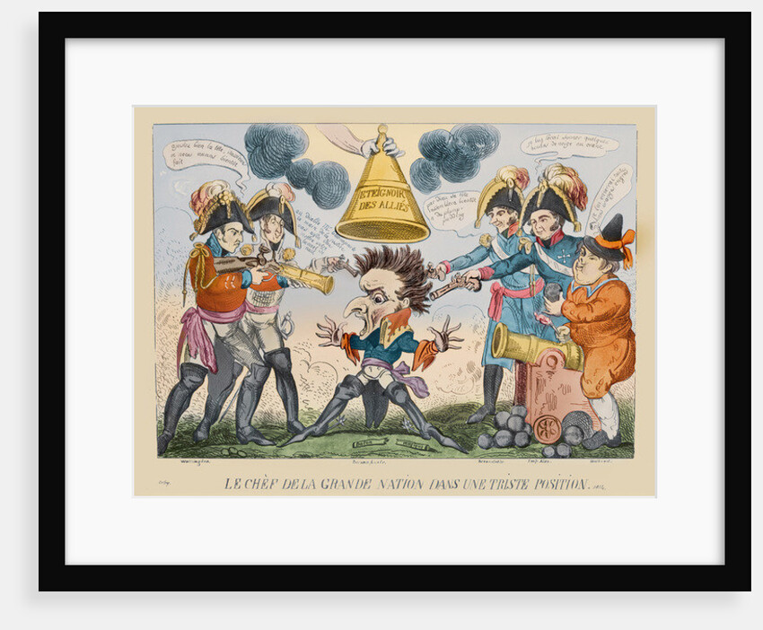 The Head of the Great Nation in a Queer Situation, 1813 by George Cruikshank