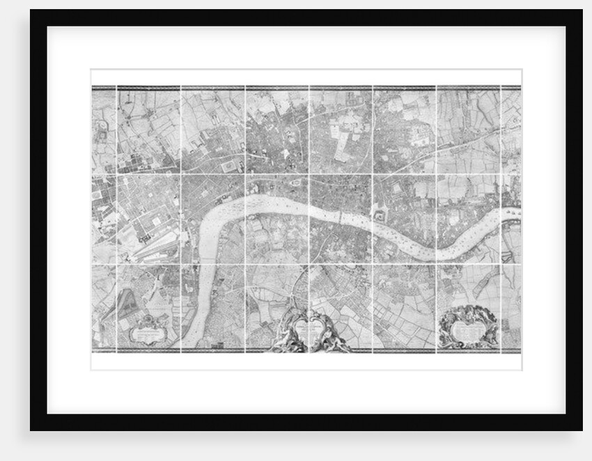 A plan of the cities of London and Westminster, and borough of Southwark, 1746 by John Rocque