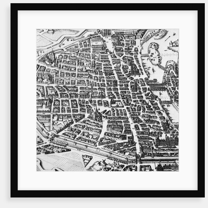 Map of Paris, 1620 by German School