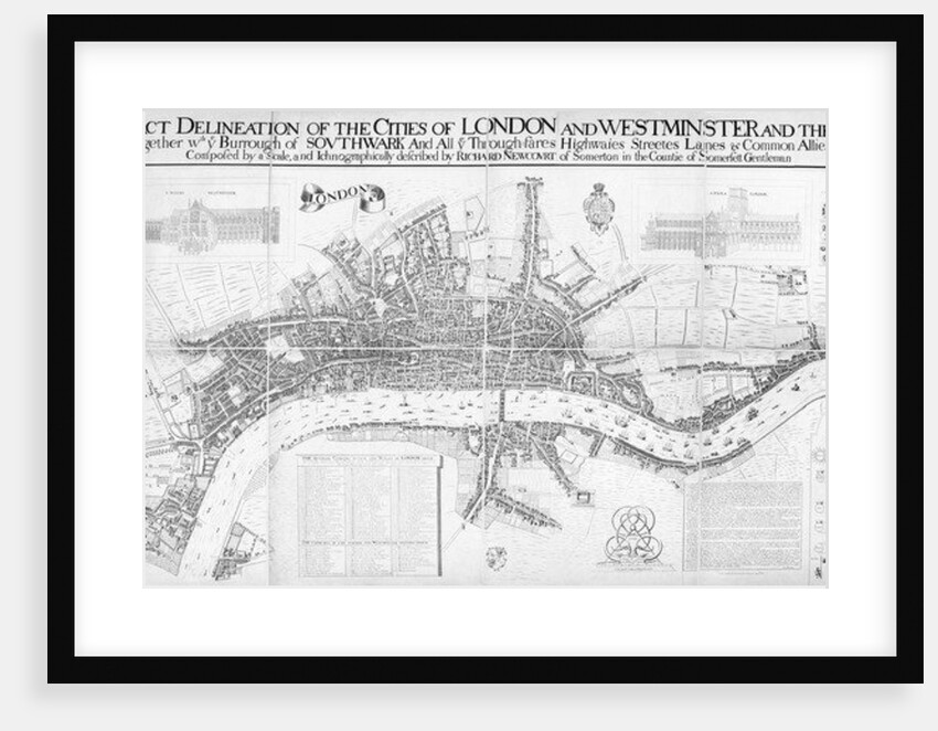 An Exact Delineation of the cities of London and Westminster and the suburbs by William (after) Faithorne