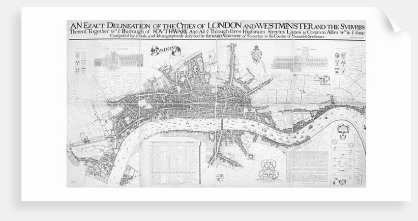 An Exact Delineation of the cities of London and Westminster and the suburbs by William (after) Faithorne