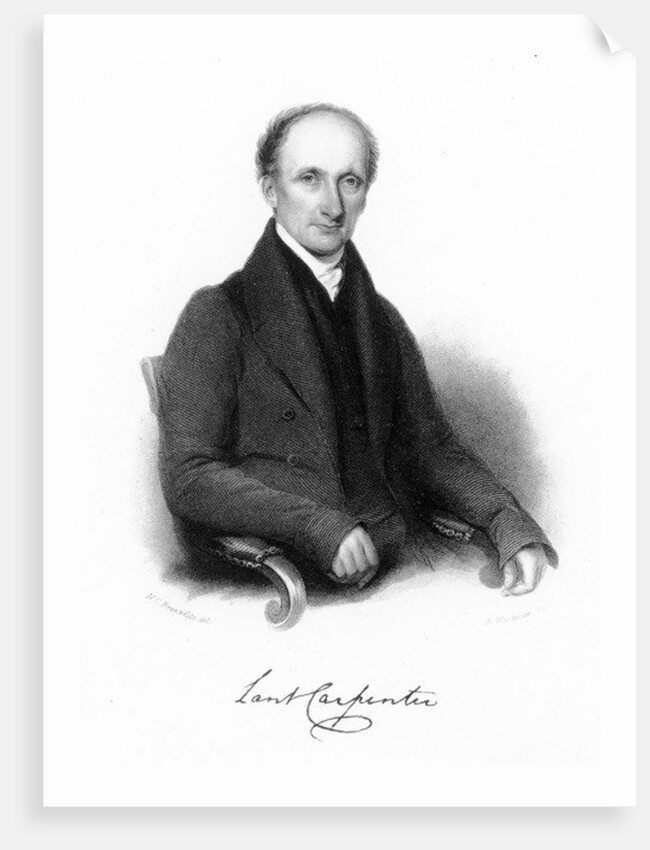 Lant Carpenter, Unitarian minister, 1837 by Richard Woodman