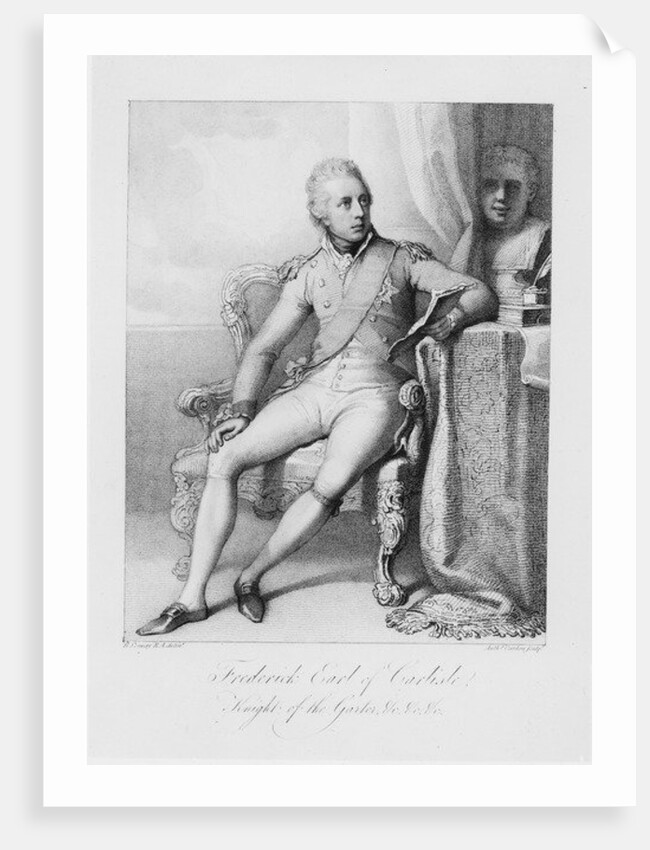 Frederick Earl of Carlisle, Knight of the Garter, c.1800 by Richard Cosway (after)