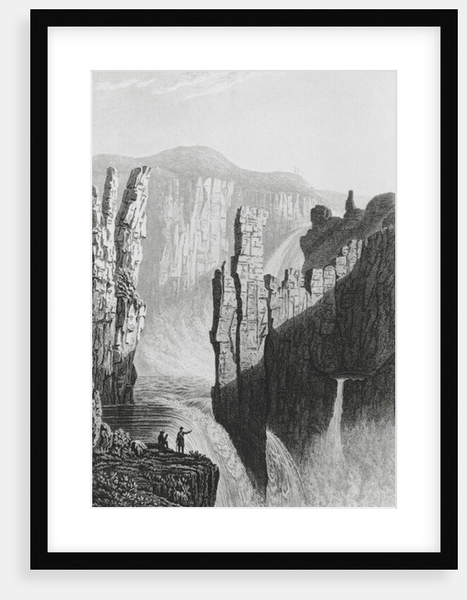 Wilberforce Falls estimated at 250 feet high, 1823 by George Back (after)