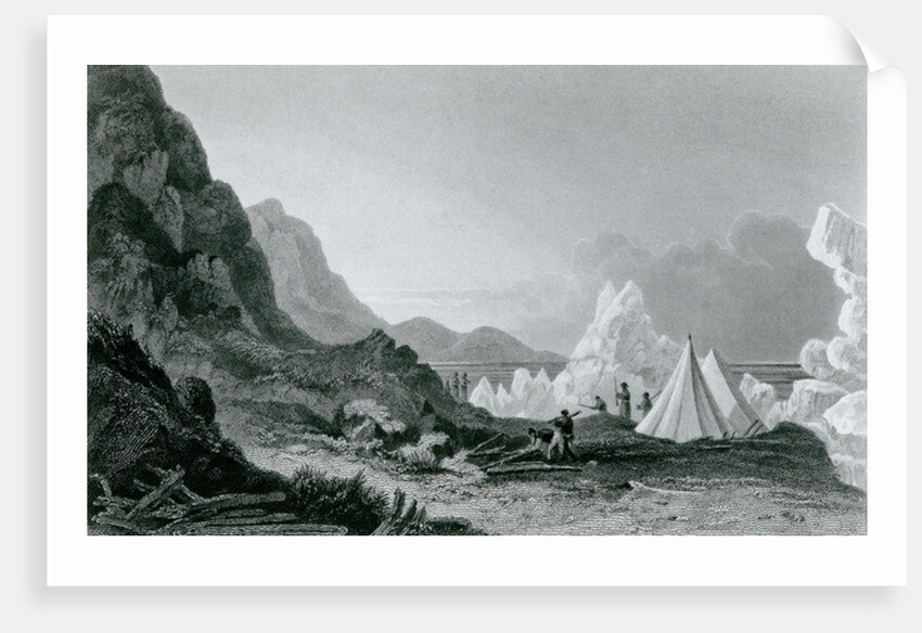 Franklin's expedition first detained by the ice, 1826 by George (after) Back