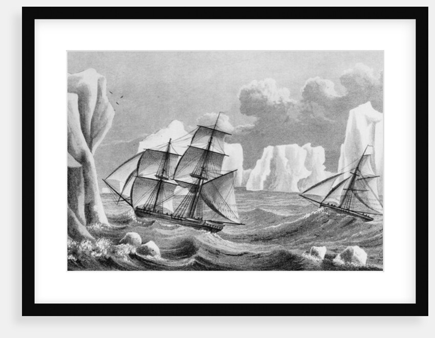 The brig 'Jane' and cutter 'Beaufoy', 1825 by Weddell Weddell