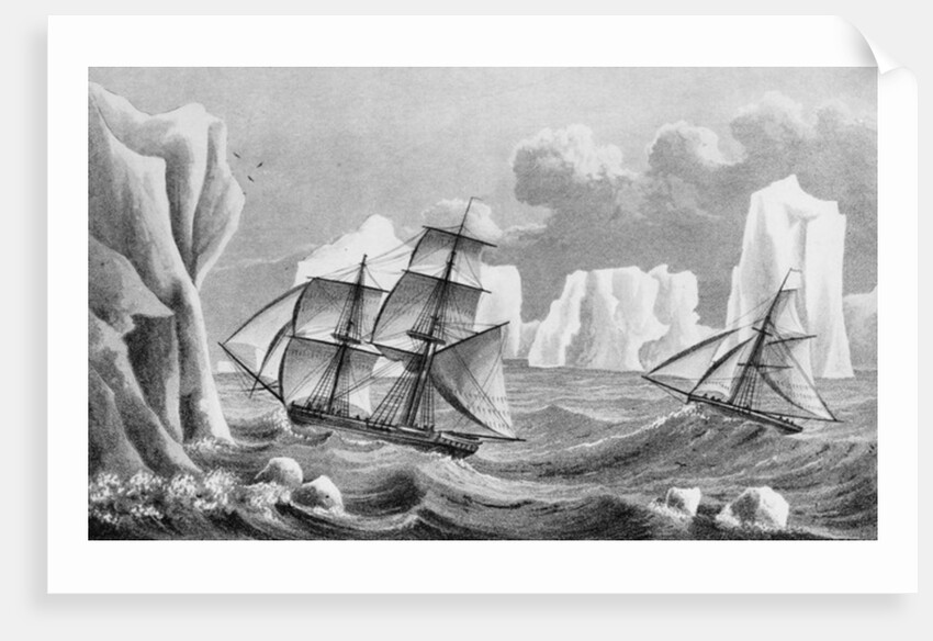 The brig 'Jane' and cutter 'Beaufoy', 1825 by Weddell Weddell