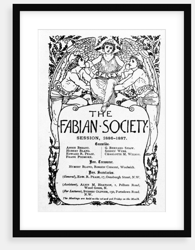 The Fabian Society Report, 1886-7 by Walter Crane