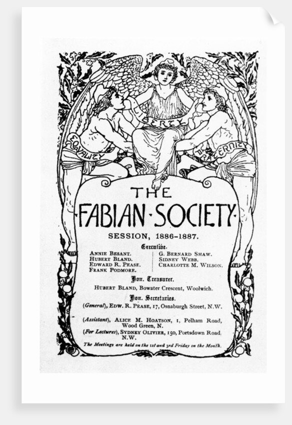 The Fabian Society Report, 1886-7 by Walter Crane