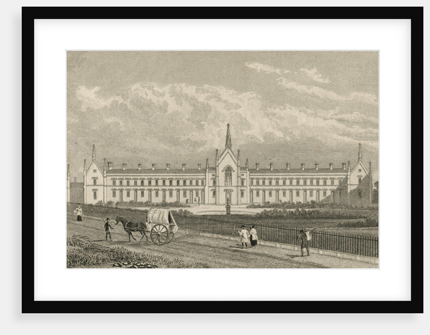 Whittington's Almshouses Highgate, 1827 by Thomas Hosmer Shepherd