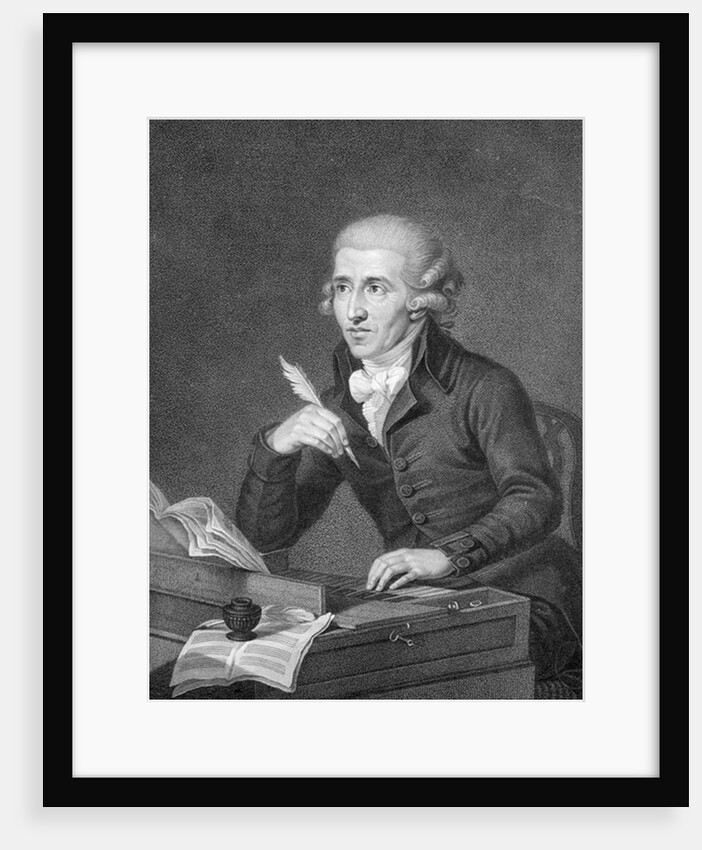 Joseph Haydn engraved by Schiavonnetti, 1792 by Ludwig Guttenbrunn