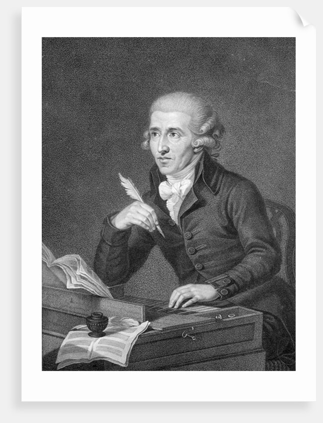 Joseph Haydn engraved by Schiavonnetti, 1792 by Ludwig Guttenbrunn