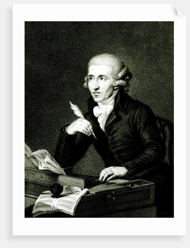Joseph Haydn c.1770 by Ludwig Guttenbrunn