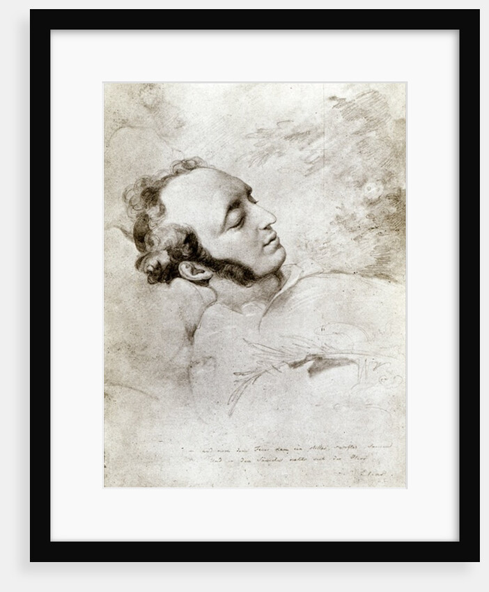 Felix Mendelssohn on his deathbed, c.1847 by Eduard Bendemann