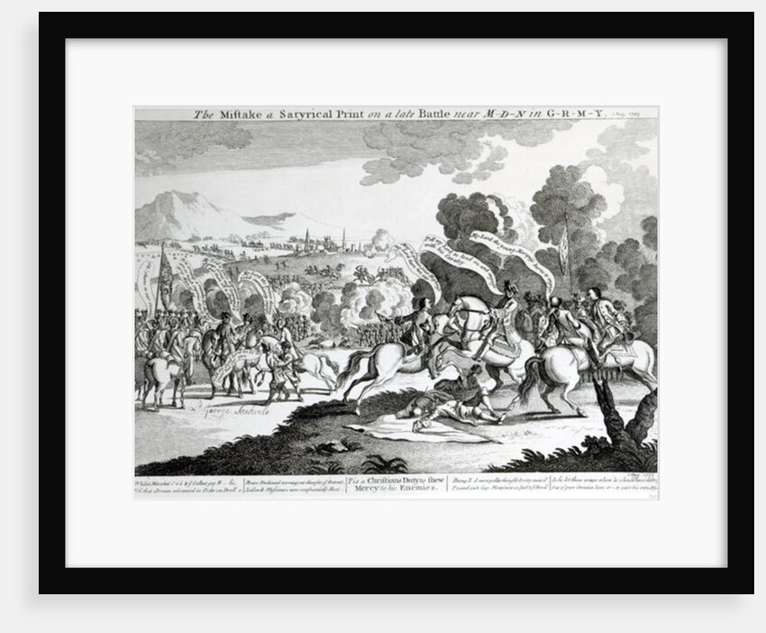Battle of Minden, 1st August 1759 by English School