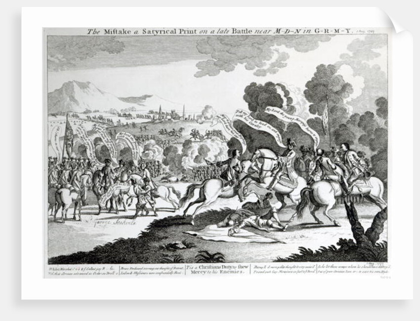 Battle of Minden, 1st August 1759 by English School