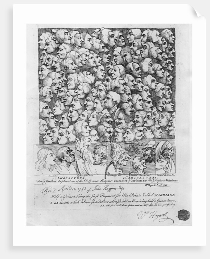Characters and Caricatures. by William Hogarth