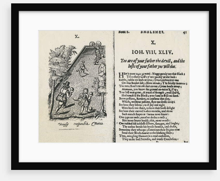 Allegorical game of boules by English School