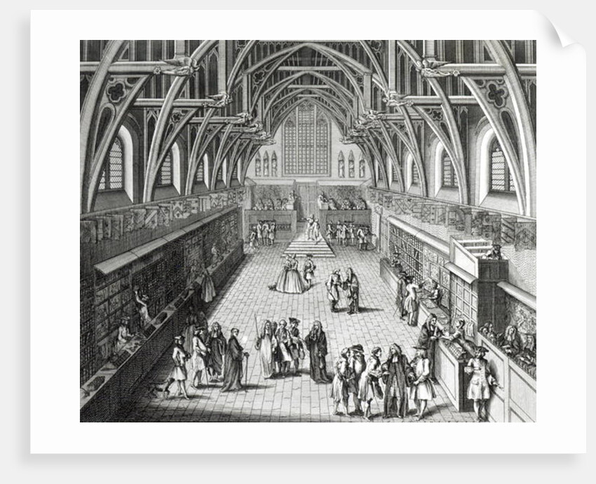 Westminster Hall, The First Day of Term, A Satirical Poem, 1797 engraved by C.Mosley by Hubert Gravelot