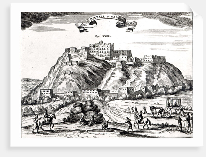 Bietala, fortress of Lama the Great, Kingdom of Lhassa,illustration from 'La Chine illustree' by Athanasius Kircher Amsterdam,1670 by Dutch School