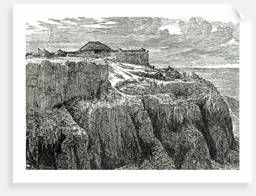 King Theodore's House, Magdala from 'Cassell's Illustrated History of England', 1868 by English School