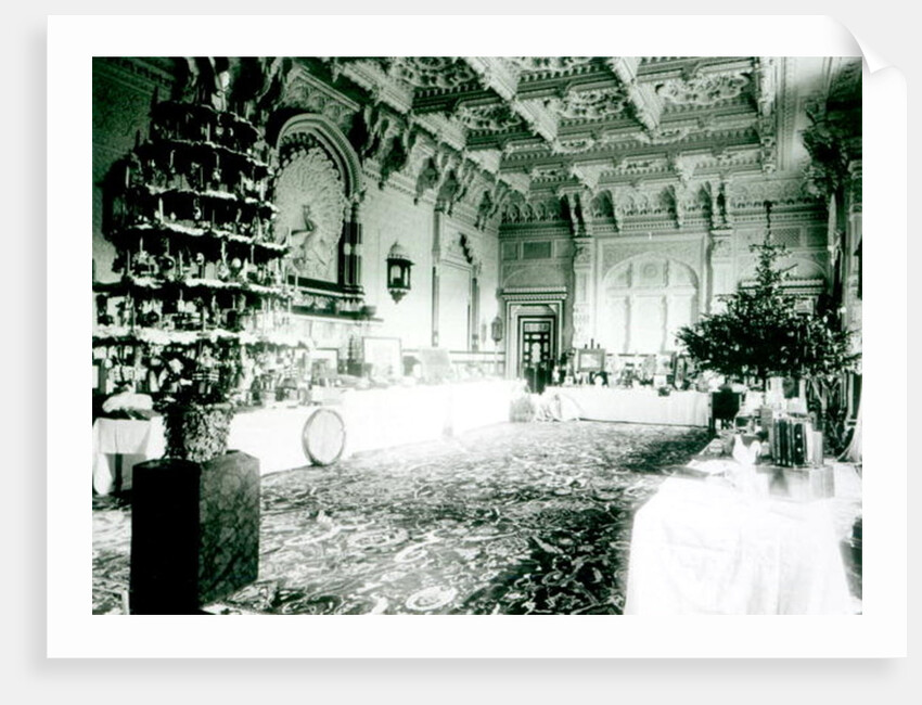 Christmas Tables in the Durbar Room at Osborne House, 1900 by English Photographer