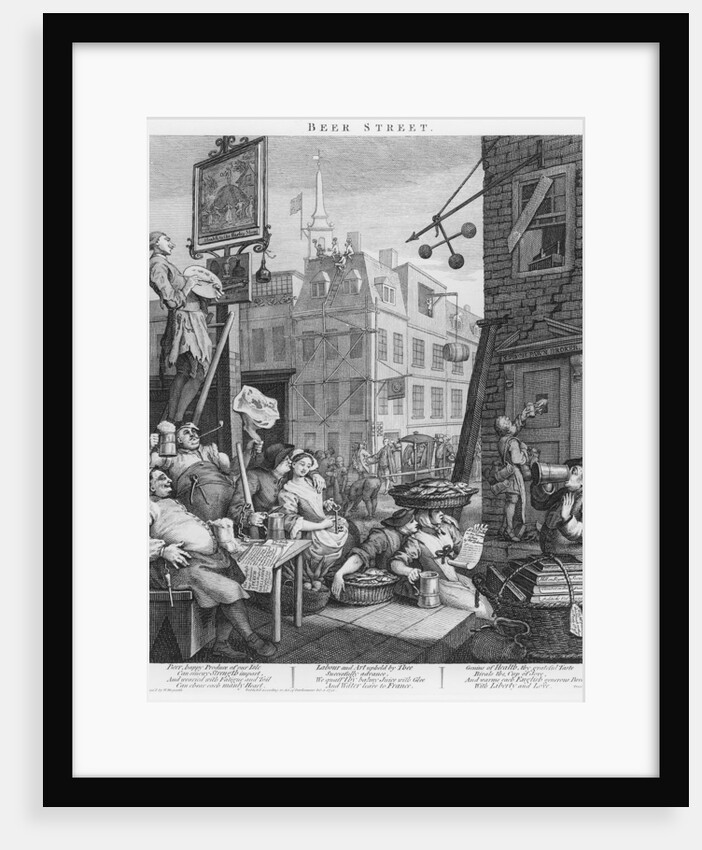 Beer Street, 1751 by William Hogarth