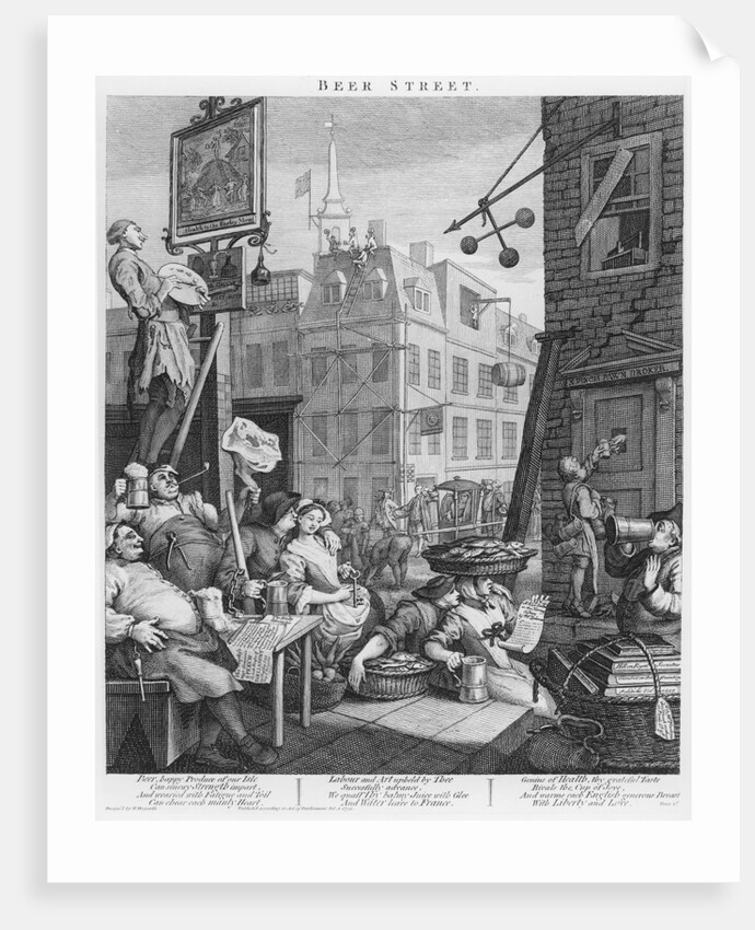 Beer Street, 1751 by William Hogarth