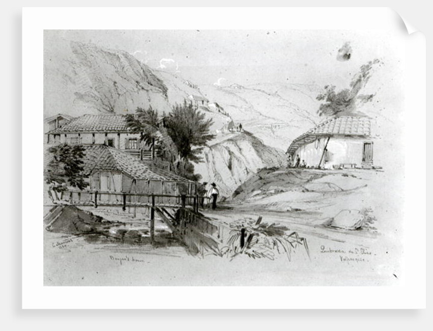 Berger's House, Valparaiso, 1834 by Conrad Martens