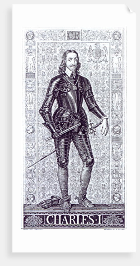 King Charles I, drawn by J.L.Williams and engraved by A.Bourne by Anthony van Dyck