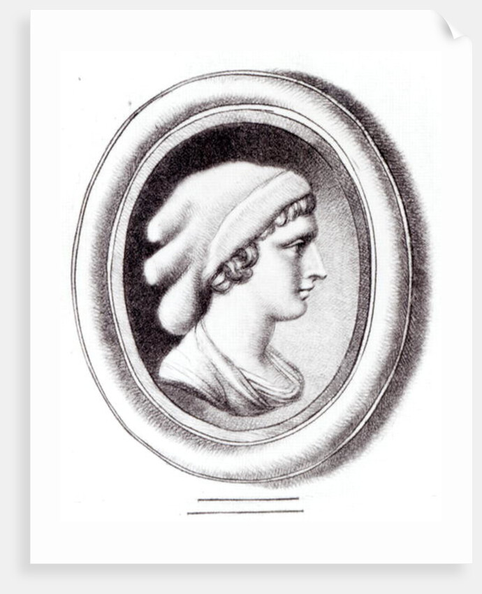 Portrait of Sappho by Thomas Worlidge