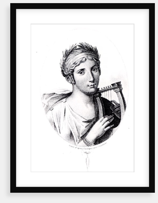 Portrait of Sappho by J.F. Cazenave