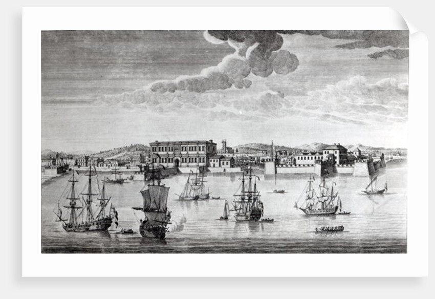 Bombay on the Malabar coast belonging to the East India Company of England, 1754 by Jan van Ryne