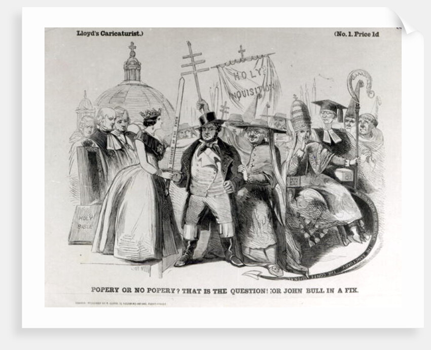 Popery or No Popery? 1850 by English School