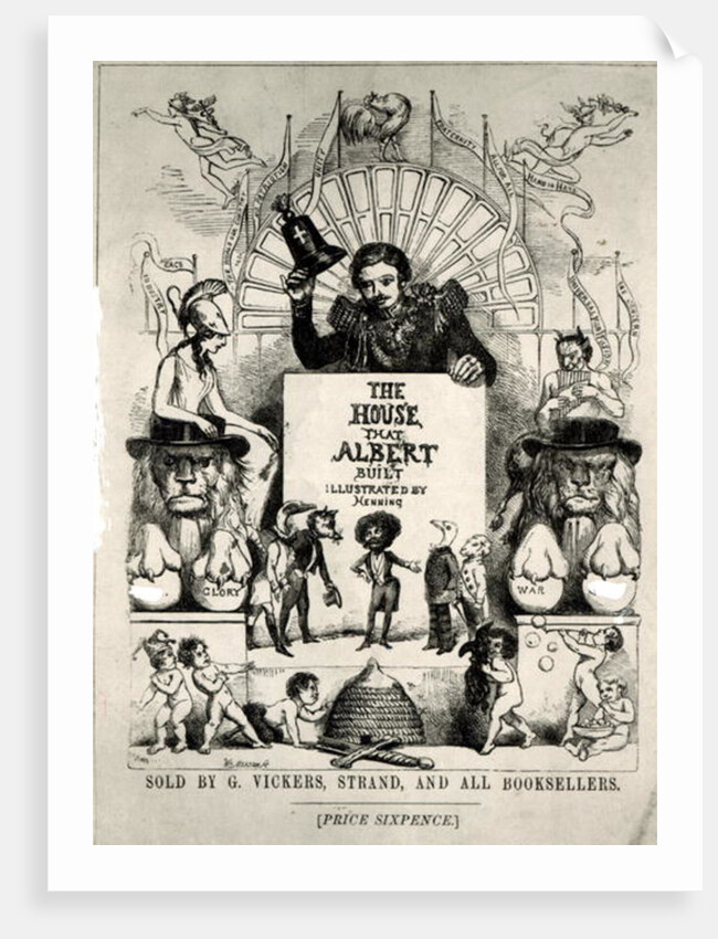 Titlepage from 'The House that Albert Built',1880 (b/w photo by Archibald Henning