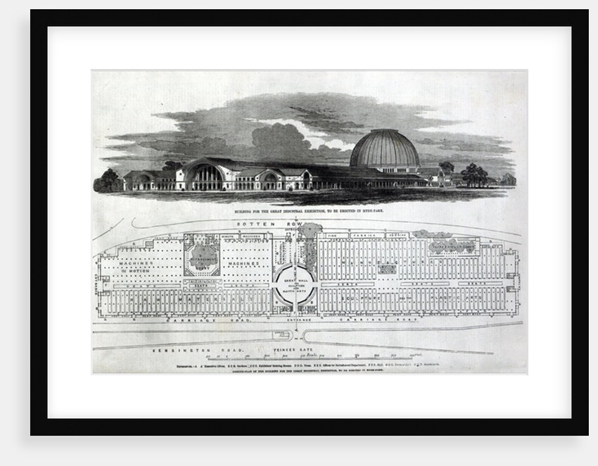 Building for the Great Industrial Exhibition, 1850 by English School