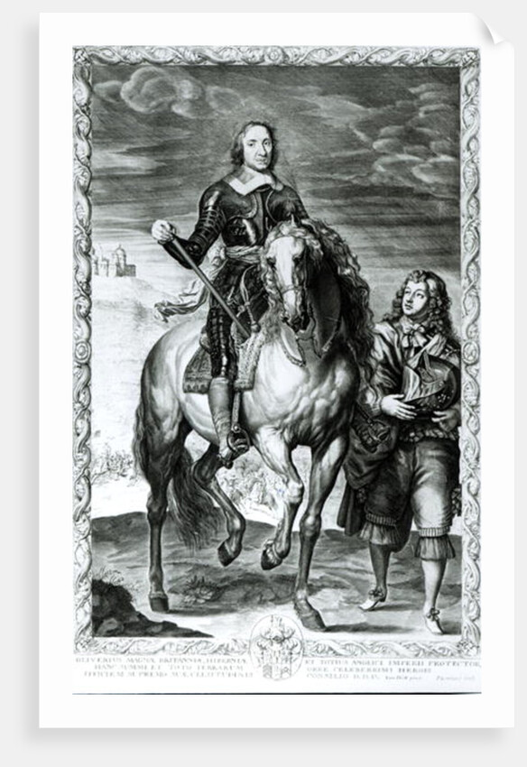 Equestrian Portrait of Oliver Cromwell by English School