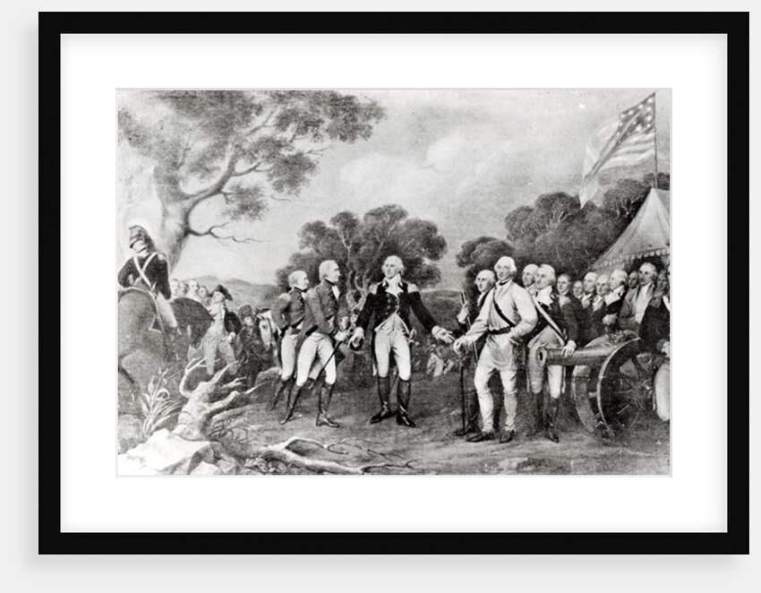 The Surrender of General Burgoyne Saratoga, New York, 17th October 1777 by American School