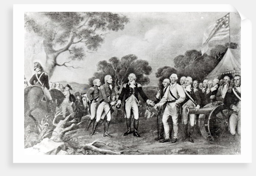 The Surrender of General Burgoyne Saratoga, New York, 17th October 1777 by American School