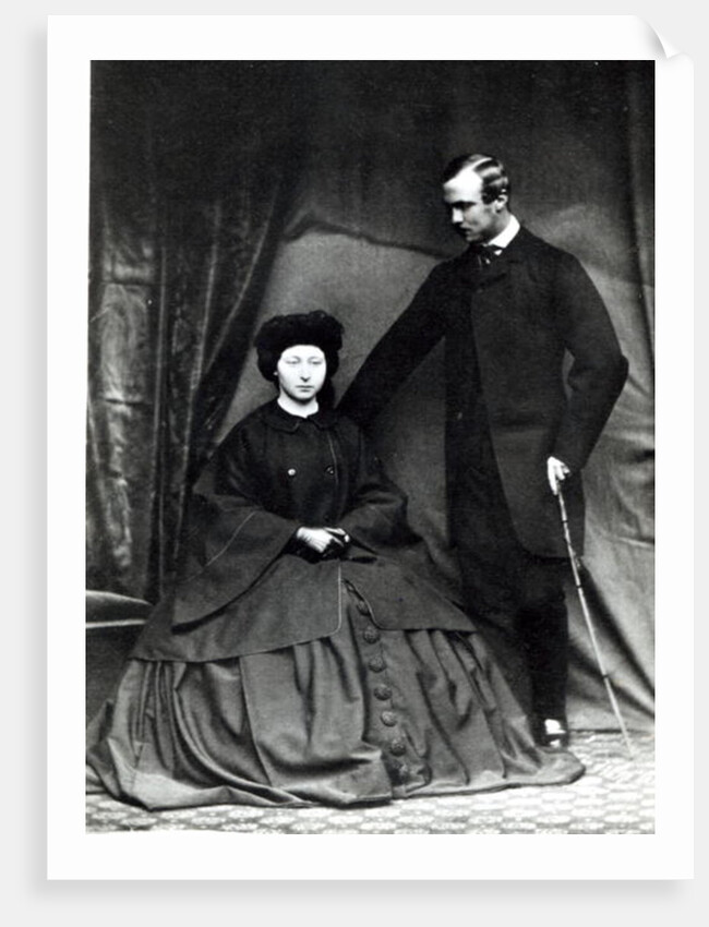 Princess Alice and Prince Ludwig of Hesse, 1860 by English Photographer