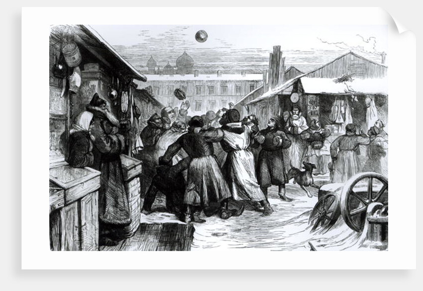 Football in the Jews' Market, St. Petersburg by English School