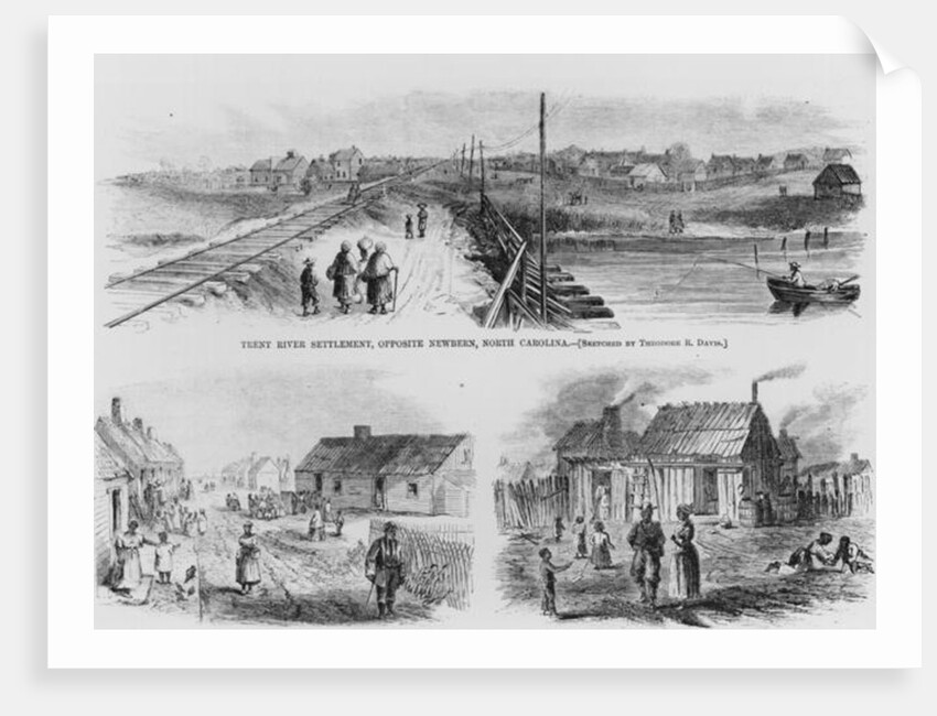 Trent River Settlement, 1886 by Theodore Russell (after) Davis